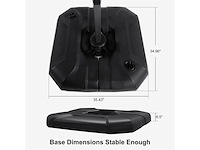 Purple leaf verplaatste parasolvoet gevuld met water en zand voor een parasol van 150 kg zwart - afbeelding 2 van  4