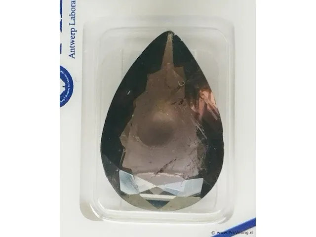 Purple tourmaline 15.70ct algt certified - afbeelding 2 van  8