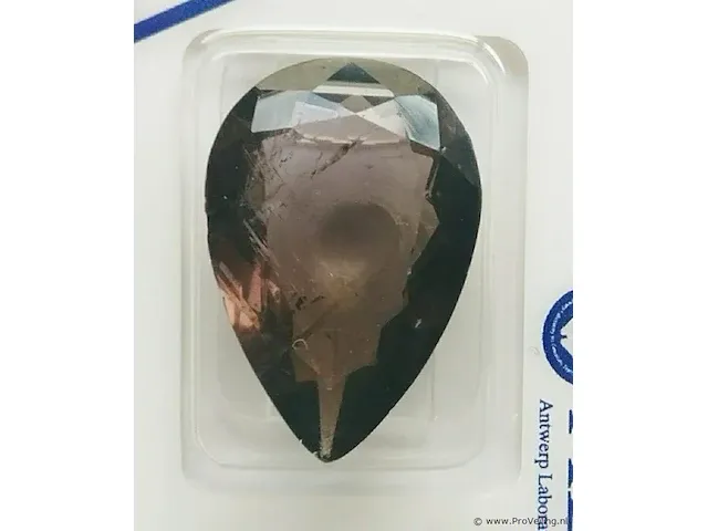 Purple tourmaline 15.70ct algt certified - afbeelding 4 van  8