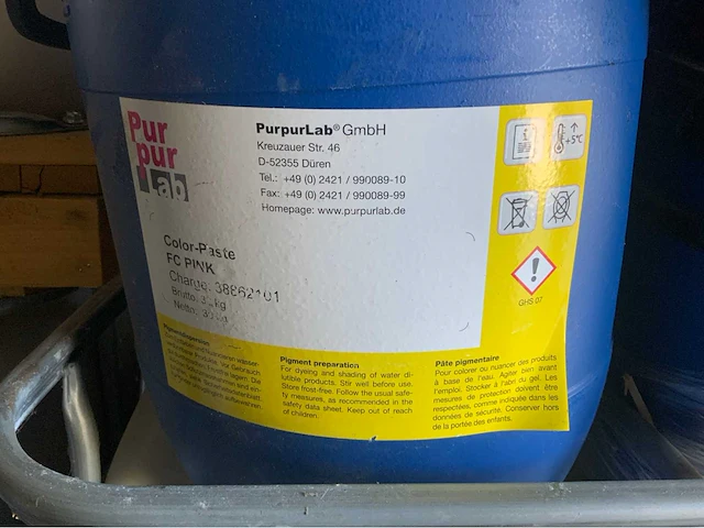 Purpur lab pigment 122 a-fc pink 30kg. (13x) - afbeelding 3 van  4