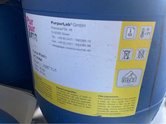 Purpur lab pigment 122 a-fc pink 30kg. (13x) - afbeelding 4 van  4