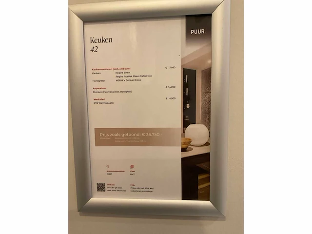 Puur regina eb gl gfo rustiek eiken gefineerd eiland showroomkeuken met hoge kastenwand - afbeelding 39 van  40