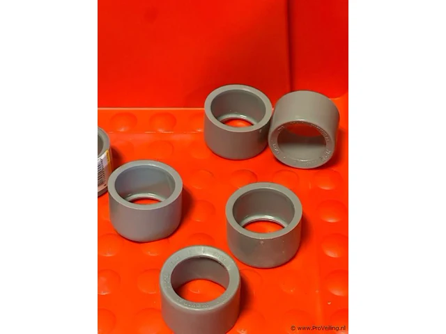 Pvc lijm verloopring 50x40 mm grijs - partij - afbeelding 2 van  3