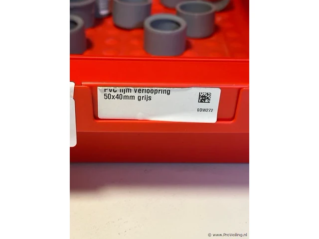 Pvc lijm verloopring 50x40 mm grijs - partij - afbeelding 3 van  3