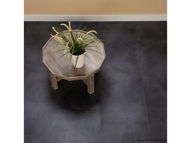Pvc vloeren tegel click, black stone, partij 60,12 m2 - afbeelding 1 van  2