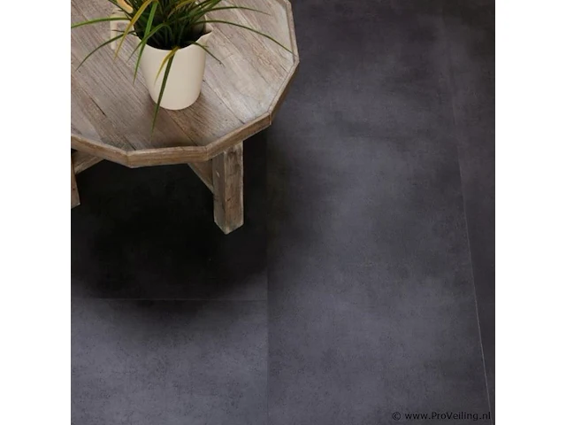 Pvc vloeren tegel click, black stone, partij 60,12 m2 - afbeelding 2 van  2