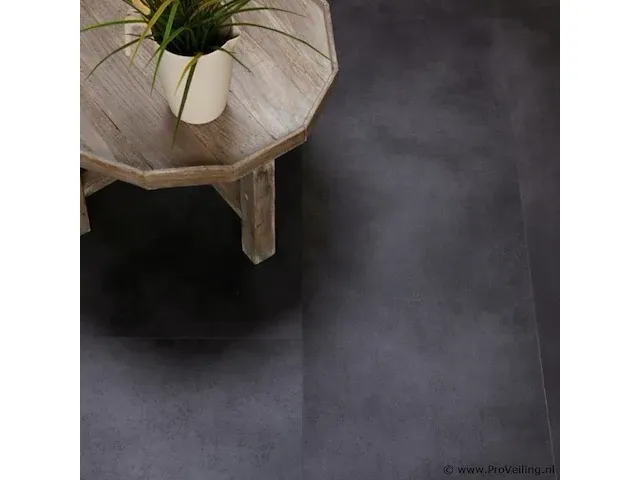 Pvc vloeren tegel click, black stone, partij 60,12 m2 - afbeelding 2 van  2
