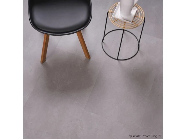 Pvc vloeren tegel click, cement grey, partij 40,08m2 - afbeelding 2 van  2