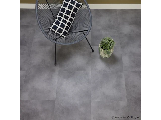 Pvc vloeren tegel click, grey stone, partij 60,12 m2 - afbeelding 1 van  2