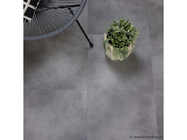 Pvc vloeren tegel click, grey stone, partij 60,12 m2 - afbeelding 2 van  2