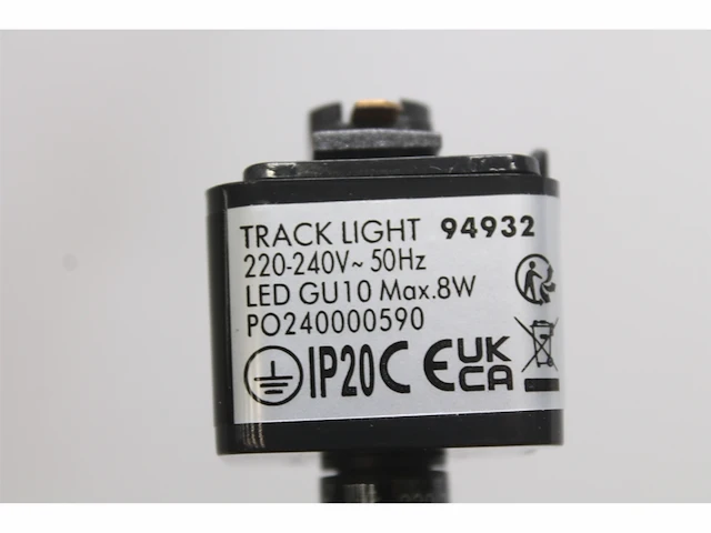 Qazqa modern railspot 1fase zwart jeana staal rond gu10 geschikt voor led max. 1 x 50 watt - afbeelding 4 van  4