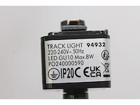 Qazqa modern railspot 1fase zwart jeana staal rond gu10 geschikt voor led max. 1 x 50 watt - afbeelding 4 van  4