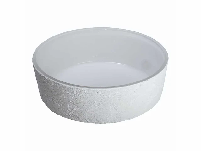 Qisani | glass design luna katino waskom | wit - afbeelding 1 van  2