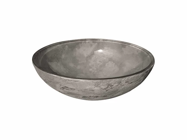 Qisani | glass design luna waskom | grijs - afbeelding 1 van  2