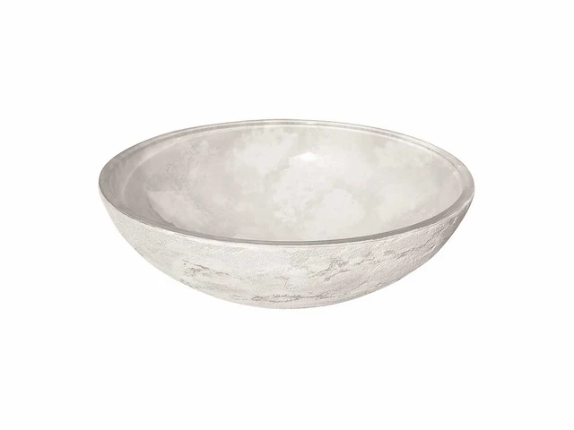 Qisani | glass design luna waskom | wit - afbeelding 1 van  2