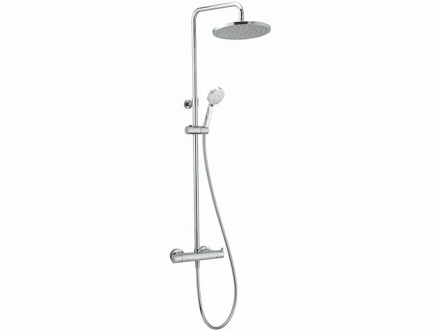 Qisani | kiruna evo thermostatisch douchesysteem | rvs look - afbeelding 1 van  4