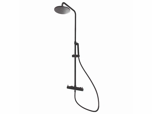 Qisani | kiruna evo thermostatisch douchesysteem | zwart - afbeelding 2 van  7