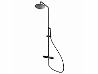 Qisani | kiruna evo thermostatisch douchesysteem | zwart - afbeelding 2 van  7