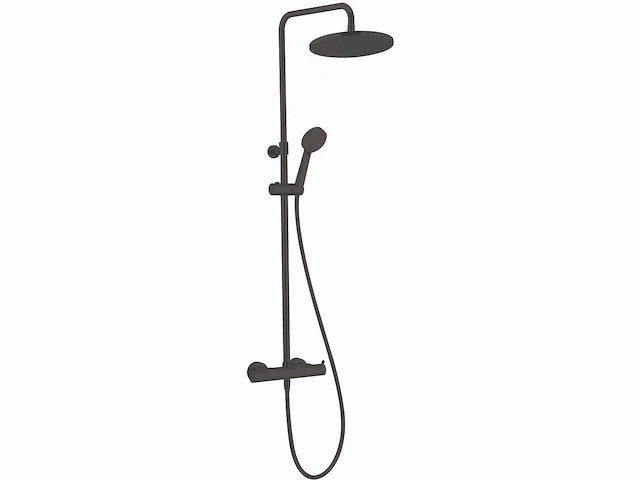 Qisani | kiruna evo thermostatisch douchesysteem | zwart - afbeelding 3 van  7