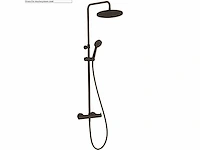 Qisani | kiruna evo thermostatisch douchesysteem | zwart - afbeelding 7 van  7