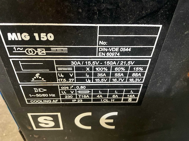 Q.j.p holland mig sga 150 elektrode lasapparaat - afbeelding 5 van  6