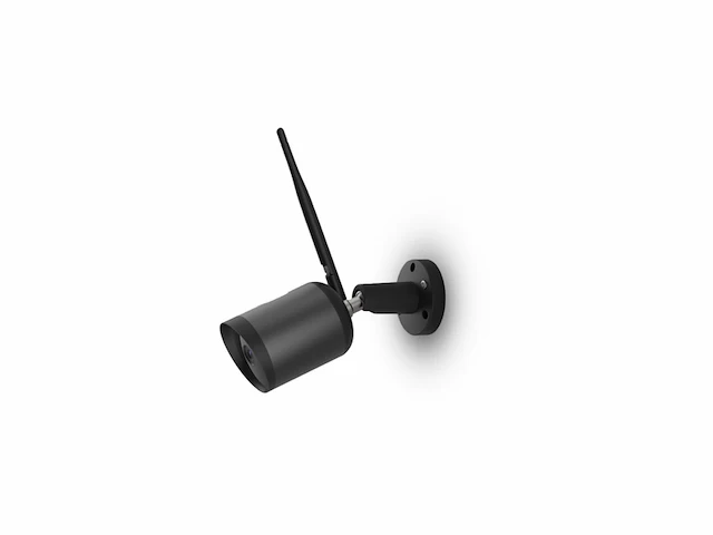 Qnect wifi buitencamera ip65 zwart - afbeelding 1 van  2