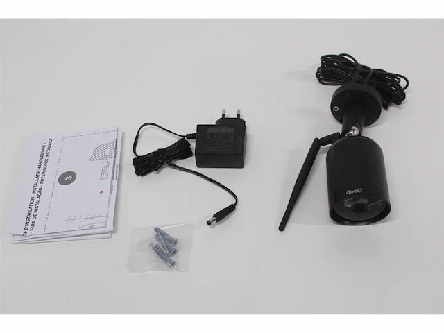 Qnect wifi buitencamera ip65 zwart - afbeelding 2 van  2