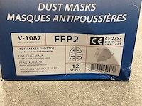 Qs ffp2 v-1087 doos á 12 stuks stofmaskers (4x) - afbeelding 2 van  3