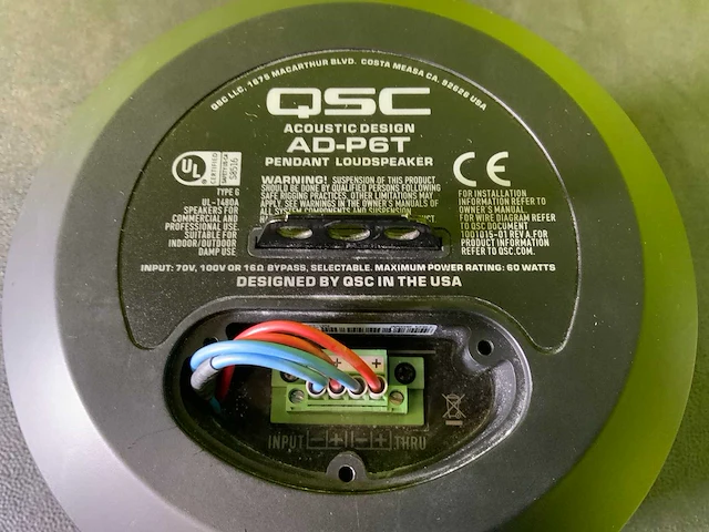 Qsc ad-p6t speaker (4x) - afbeelding 3 van  4