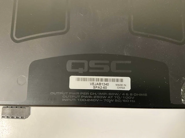 Qsc (q-sys spa2-60), channel power amplifier rack - afbeelding 6 van  6