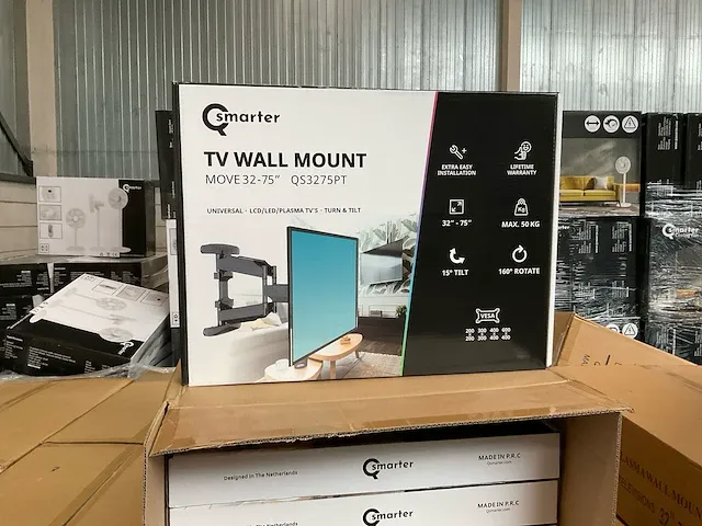 Qsmarter 32”-75” televisie muurbeugel (90x) - afbeelding 5 van  5
