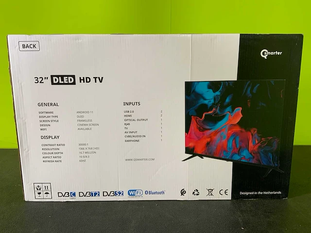 Qsmarter qserie 1032 32” televisie (2x) - afbeelding 3 van  4