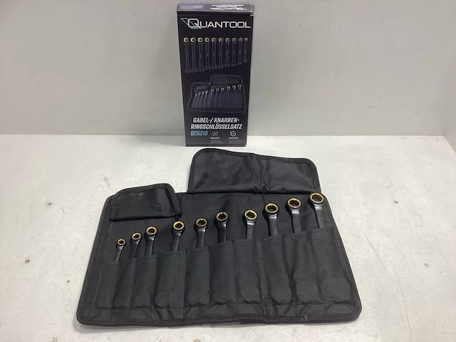 Quantool steek- ringratelsleutel set 10-delig - afbeelding 1 van  5