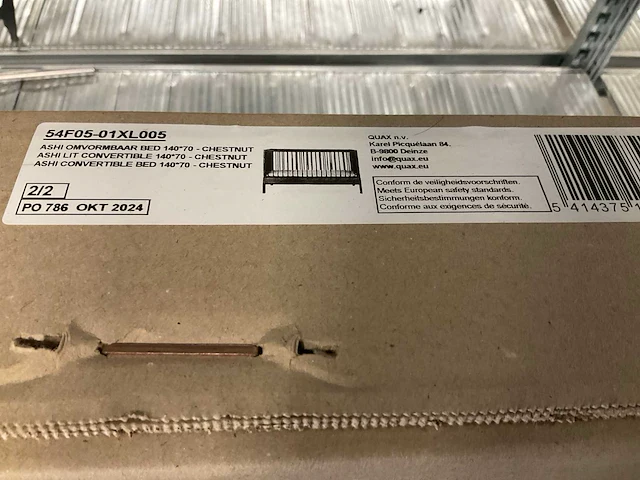 Quax ashi meegroeibed 140 x 70 cm chestnut - afbeelding 5 van  5