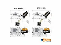 Quick btr 105 kgf / 24v retractable boegschroef 185 mm - afbeelding 2 van  2