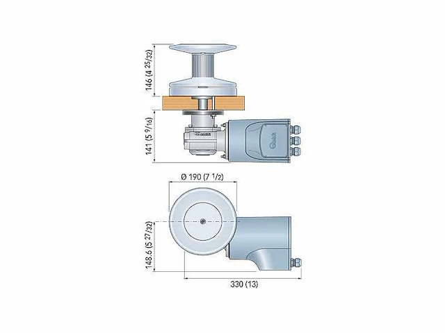 Quick thor 24v 1700w belt capstan - th1724 - afbeelding 8 van  9