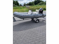 Quicksilver - 350 alu rib met atlanta trailer + 25 pk suzuki - rubberboot - afbeelding 2 van  43
