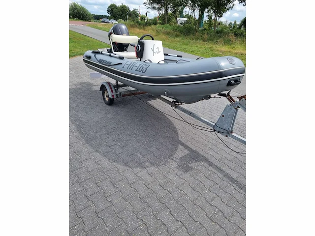 Quicksilver - 350 alu rib met atlanta trailer + 25 pk suzuki - rubberboot - afbeelding 6 van  43