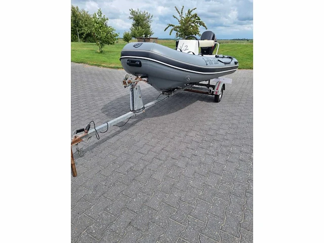 Quicksilver - 350 alu rib met atlanta trailer + 25 pk suzuki - rubberboot - afbeelding 9 van  43