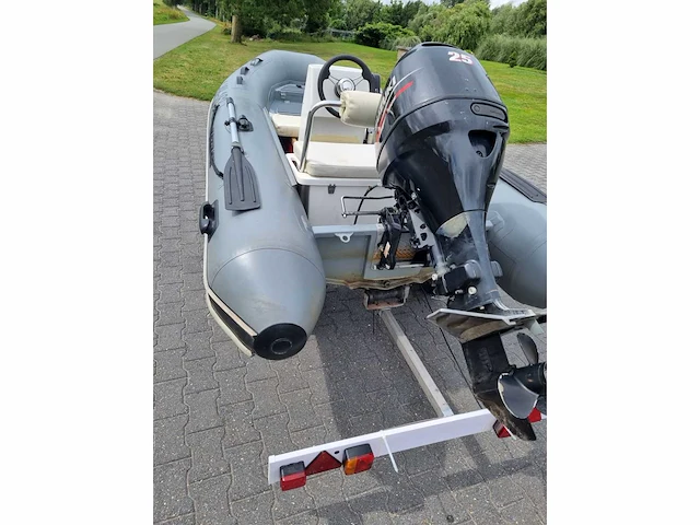 Quicksilver - 350 alu rib met atlanta trailer + 25 pk suzuki - rubberboot - afbeelding 17 van  43