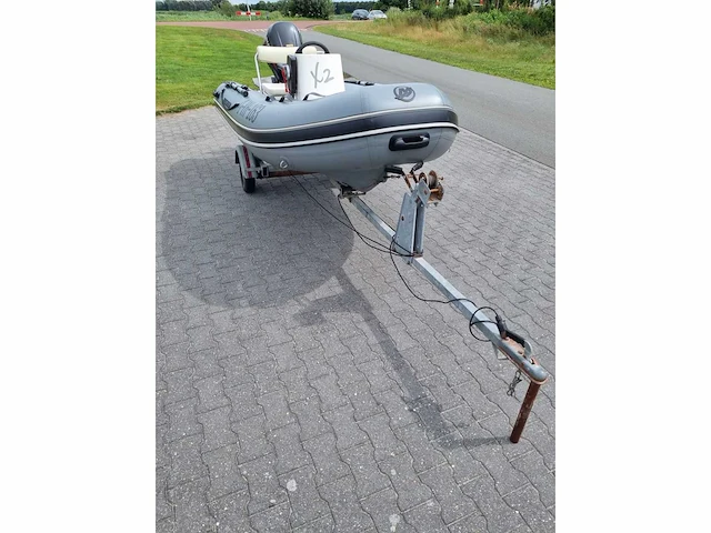 Quicksilver - 350 alu rib met atlanta trailer + 25 pk suzuki - rubberboot - afbeelding 20 van  43