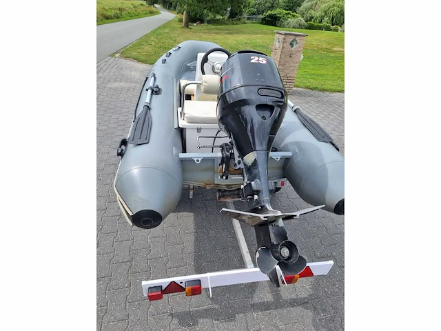 Quicksilver - 350 alu rib met atlanta trailer + 25 pk suzuki - rubberboot - afbeelding 36 van  43