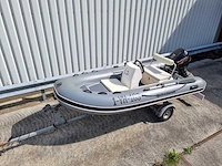 Quicksilver - 350 alu rib met atlanta trailer + 25 pk suzuki - rubberboot - afbeelding 40 van  43