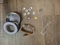 Quiges/noosa leren armbanden en knopen - afbeelding 4 van  5