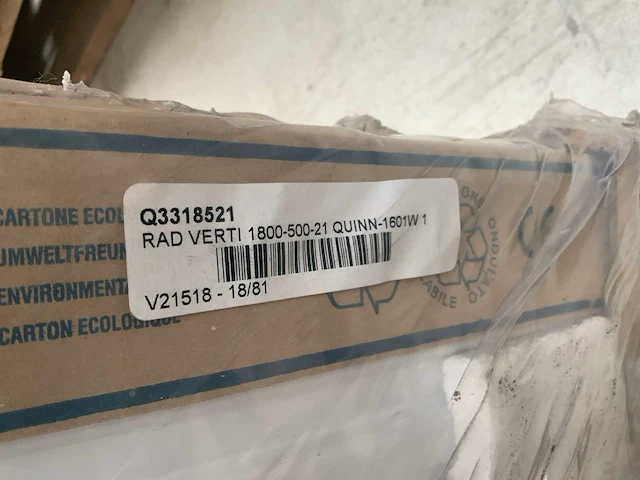 Quinn verticaal radiator 50x180cm - afbeelding 3 van  7