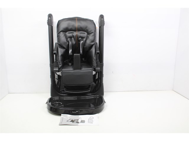 Qute q-lunch kinderstoel pu zwart - afbeelding 1 van  1