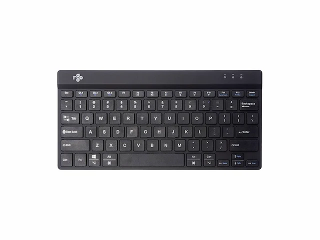 R-go compact break toetsenbord bluetooth 5.0 met pauze indicator ergonomich qwerty zwart - afbeelding 2 van  4