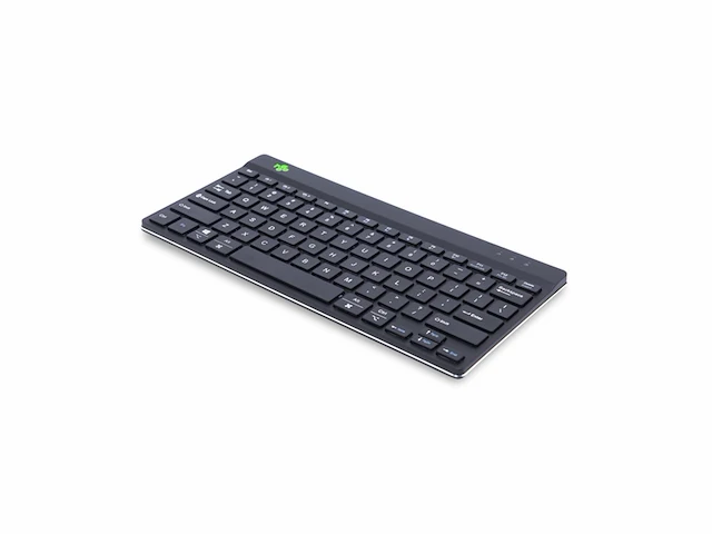 R-go compact break toetsenbord bluetooth 5.0 met pauze indicator ergonomich qwerty zwart - afbeelding 3 van  4