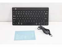 R-go compact break toetsenbord bluetooth 5.0 met pauze indicator ergonomich qwerty zwart - afbeelding 4 van  4