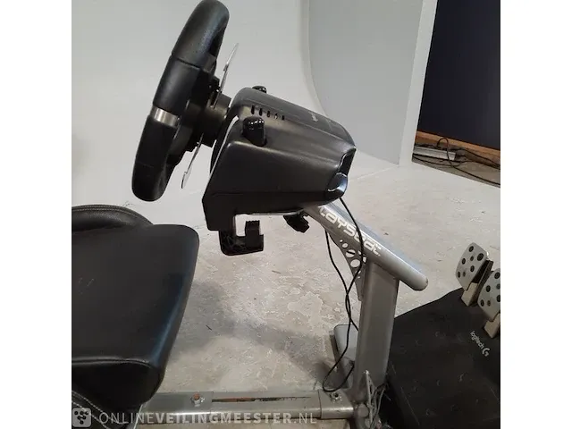 Race stoel met stuur en pedalen playseat/logitech g, driving force - afbeelding 11 van  14